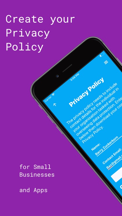 Privacy Policy Generator