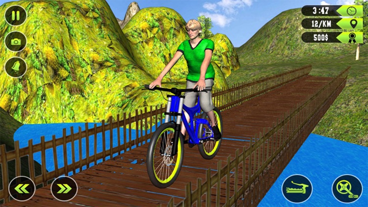 Crazy Bicycle Uphill - BMX Rider Stunts