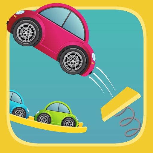 Flick Cars : Endless Arcade Toy Car Jump Racing HD Icon