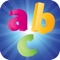 Move letters of the alphabet around the screen with multi-touch