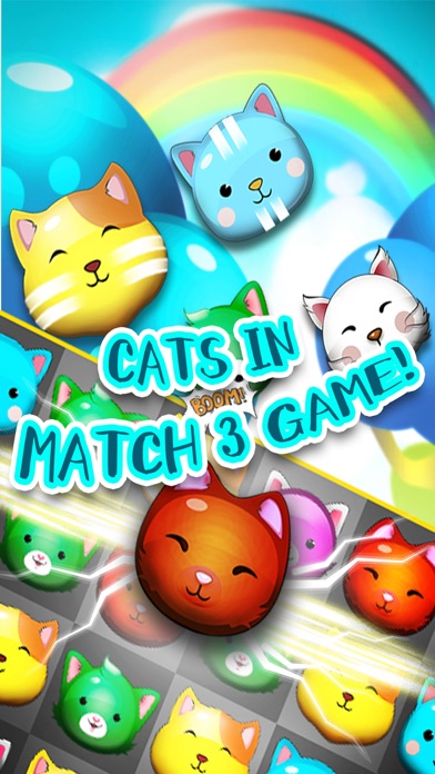 Cats Match 3: Crush Puzzle screenshot 2