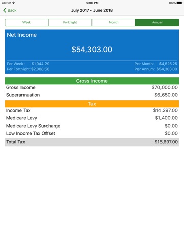 TaxCalc AU screenshot 2