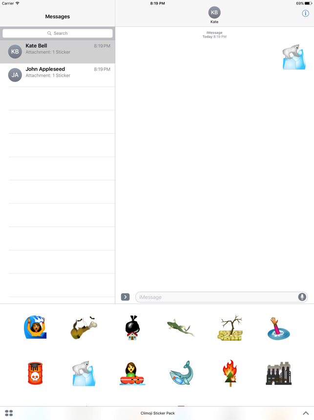 ‎Climoji Sticker Pack Screenshot