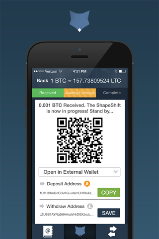 ShapeShift: Crypto Platform screenshot 2