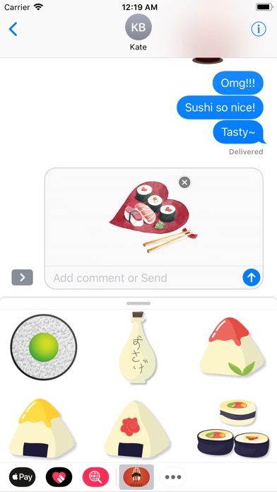 Wasabi Sushi Stickers screenshot 3