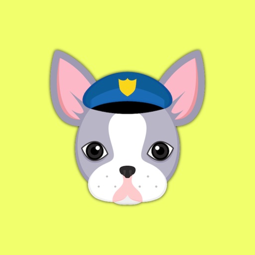 Blue Boston Terrier icon