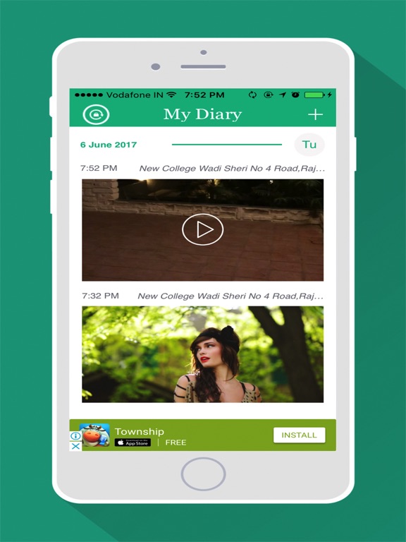 my personal diary app