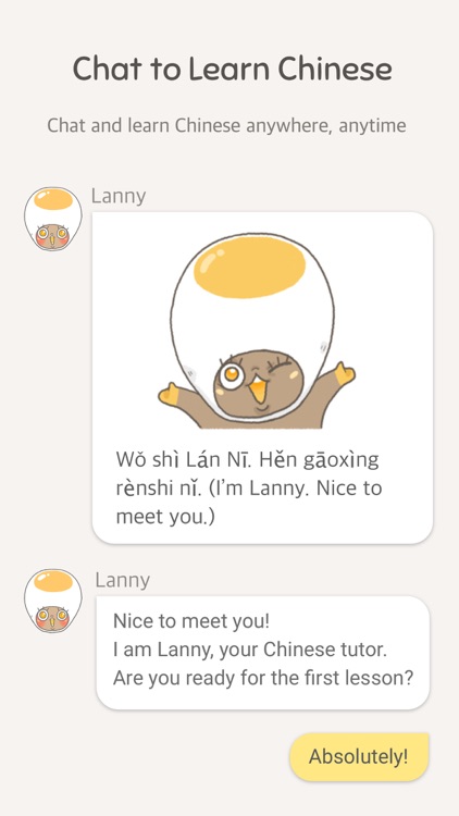 Eggbun: Chat to Learn Chinese