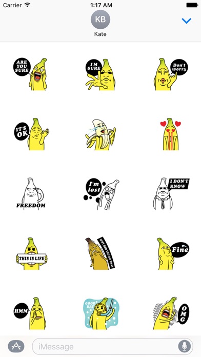 Mr. Banana Emoji Sticker screenshot 2