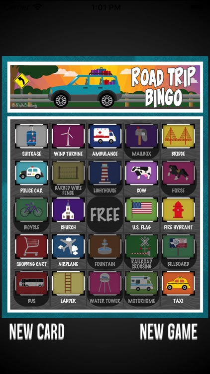 Activity Bingo Travel