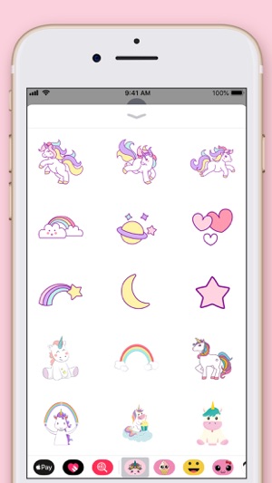 Cute Unicorn Kawaii Stickers(圖3)-速報App