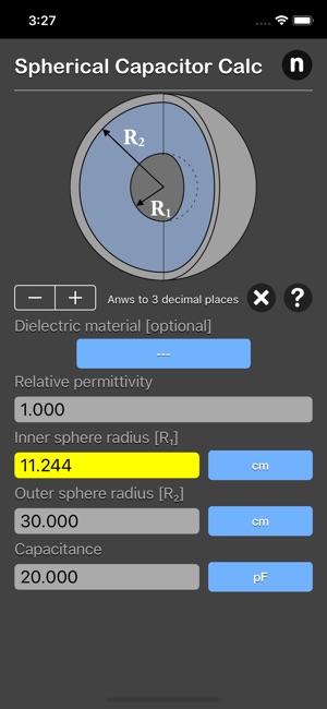 Spherical Capacitor Calculator(圖3)-速報App