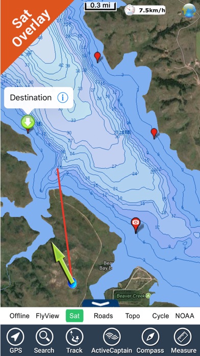 Lake Sakakawea fishing Charts screenshot 3