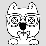 Nerdy Puppy Cute Dog Stickers