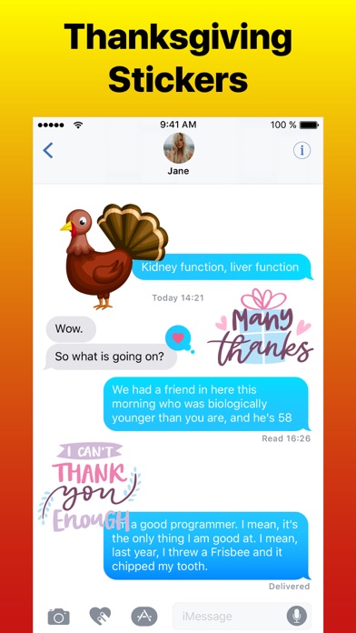 Happy Thanksgiving Sticker App screenshot 3