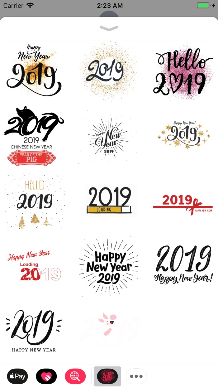 Happy New Year Wishes Sticker