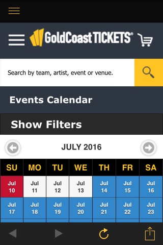Gold Coast Tickets screenshot 3