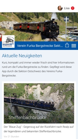 Dampfbahn Furka-Bergstrecke(圖1)-速報App