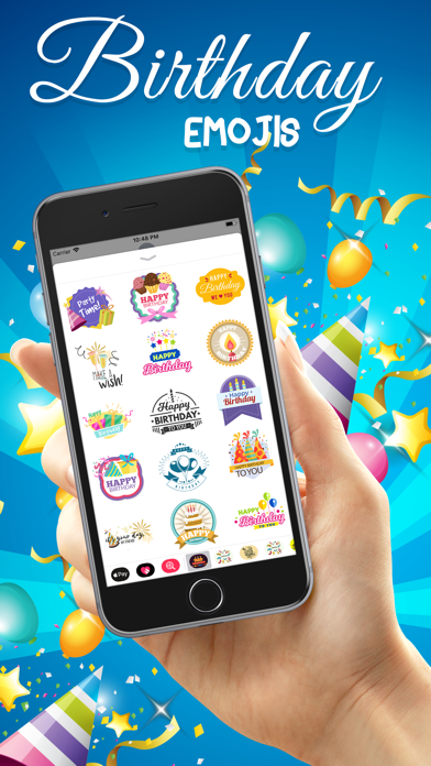 Birthday Emojis Stickers screenshot 3