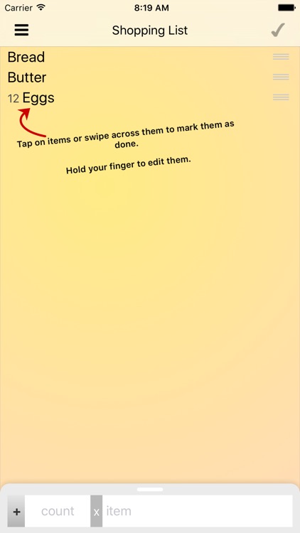 ShopShop - Shopping List
