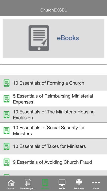 ChurchEXCEL App