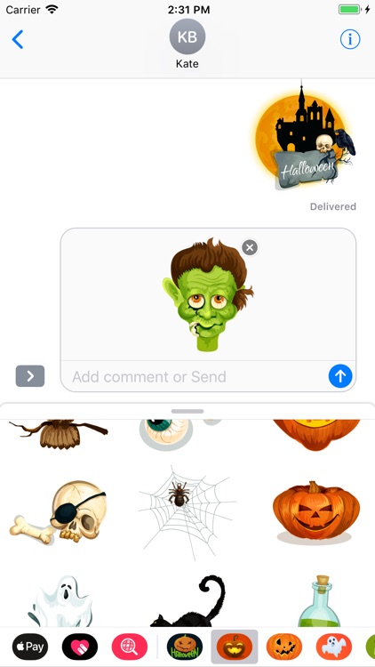 Happy Halloween Creepy Sticker
