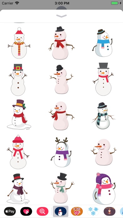 Snowman Winter stickers emoji screenshot 3