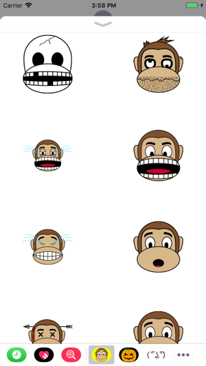 Monkey Emoji Stickers(圖2)-速報App