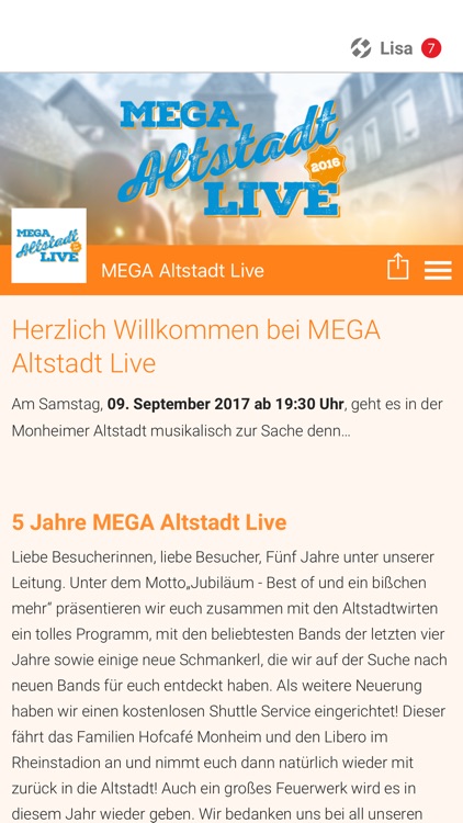 MEGA Altstadt Live