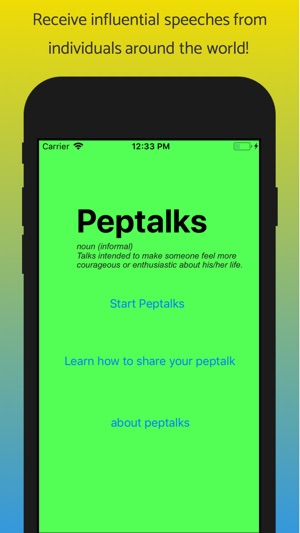 Peptalks