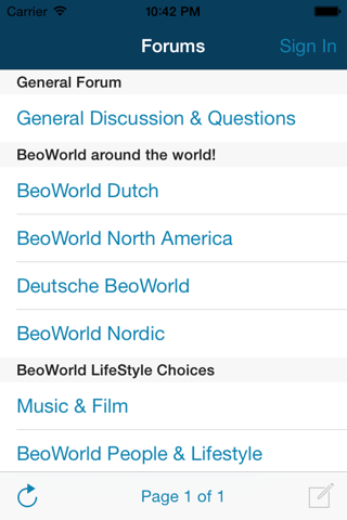 Beoworld screenshot 2