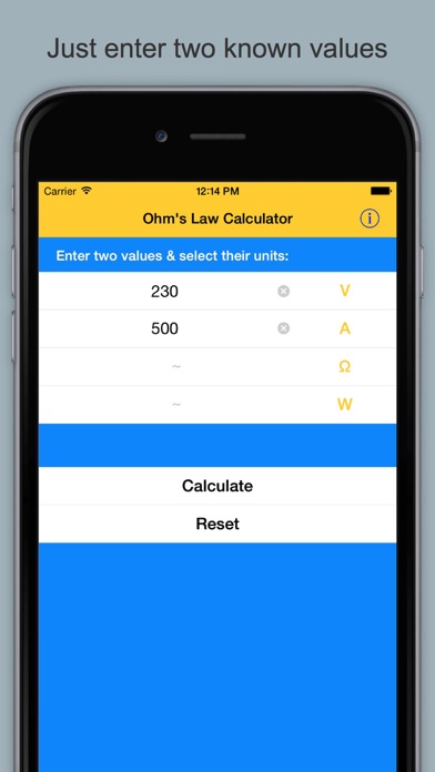 Ohm's Law Calculator & Guideのおすすめ画像1