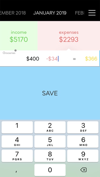 Budget App, The screenshot-3