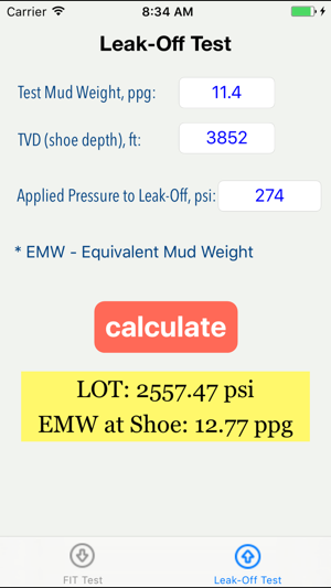 OilField FIT & Leak-Off Test(圖2)-速報App