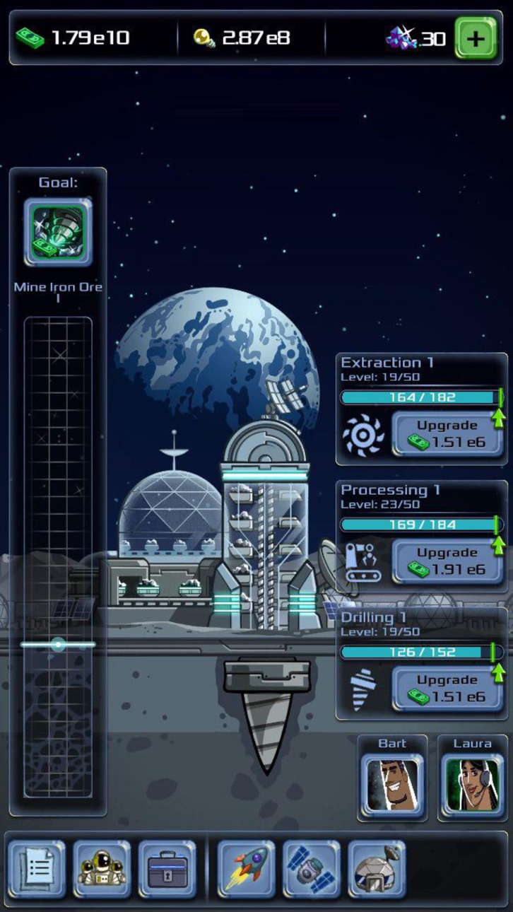 Idle Tycoon: Space Company Hack screenshot 3 - iOS game interface