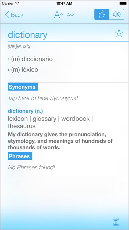 Spanish English Dictionary from BitKnights