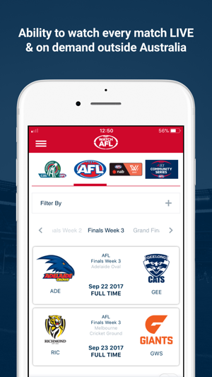 Watch AFL(圖1)-速報App