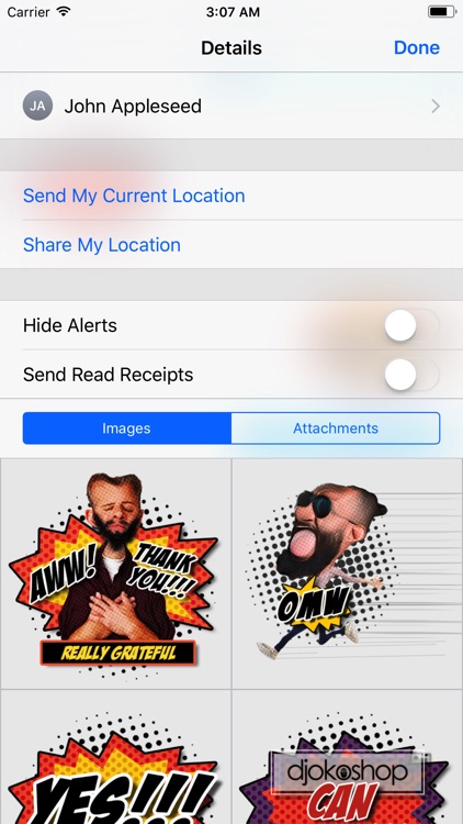 Djokoshop Comic Sticker Pack