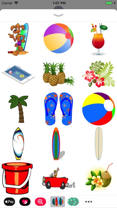 Tropical Beach Day Stickers screenshot 2