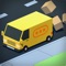 Go around town collecting packages in your van