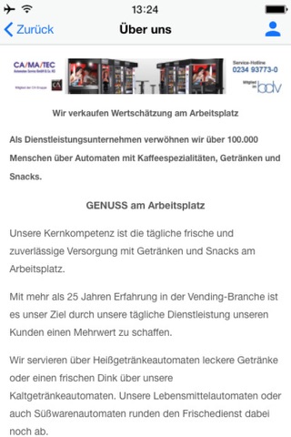 Camatec Automaten-Service GmbH screenshot 3