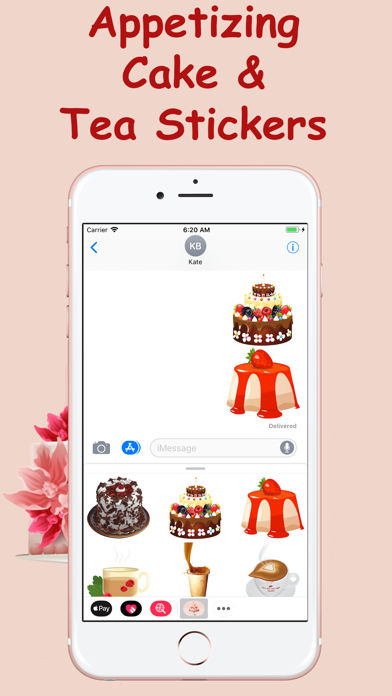 Birthday Cake & Tea Stickers screenshot 3