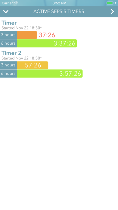 Sepsis Timer screenshot 2