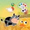 The application of coloring pages for kids compose many cute cartoon such as Cute Farm with Animals