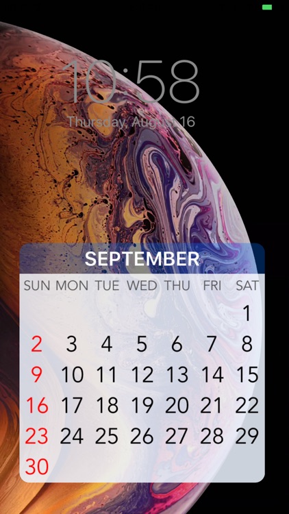 Wallpaper Calendar! screenshot-0