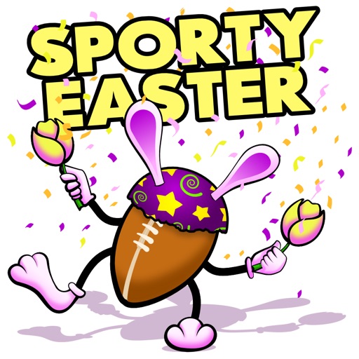 Easter Football Stickers