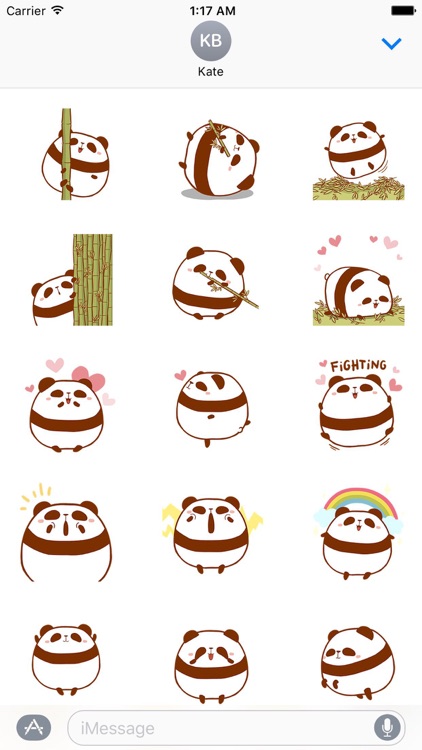 Chubby Panda Animated Sticker
