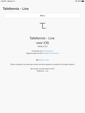 Tafeltennis Live screenshot 4