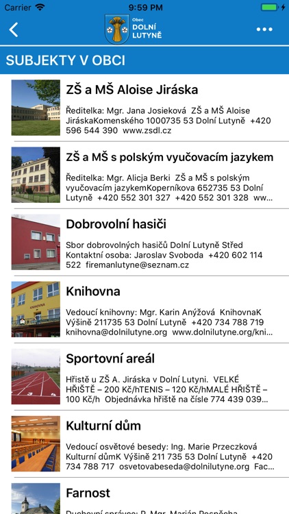 Obec Dolní Lutyně screenshot-4