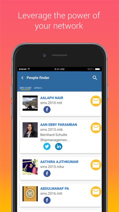 SMS CUSAT Alumni Connect screenshot 3